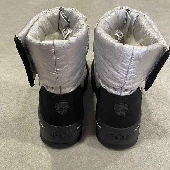 Women's Pajar Silver Snow Boots Women's Size 7 Size 7.5 Platform - Picture 10 of 14
